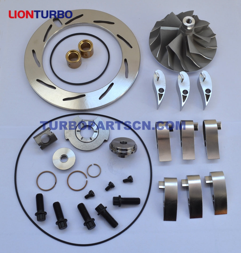 Ford Powerstroke F250 F350 6.0L Turbo Turbocharger GT3782VA GT3788VA Unison Ring + 9 vanes + Compressor Wheel + Repair kit