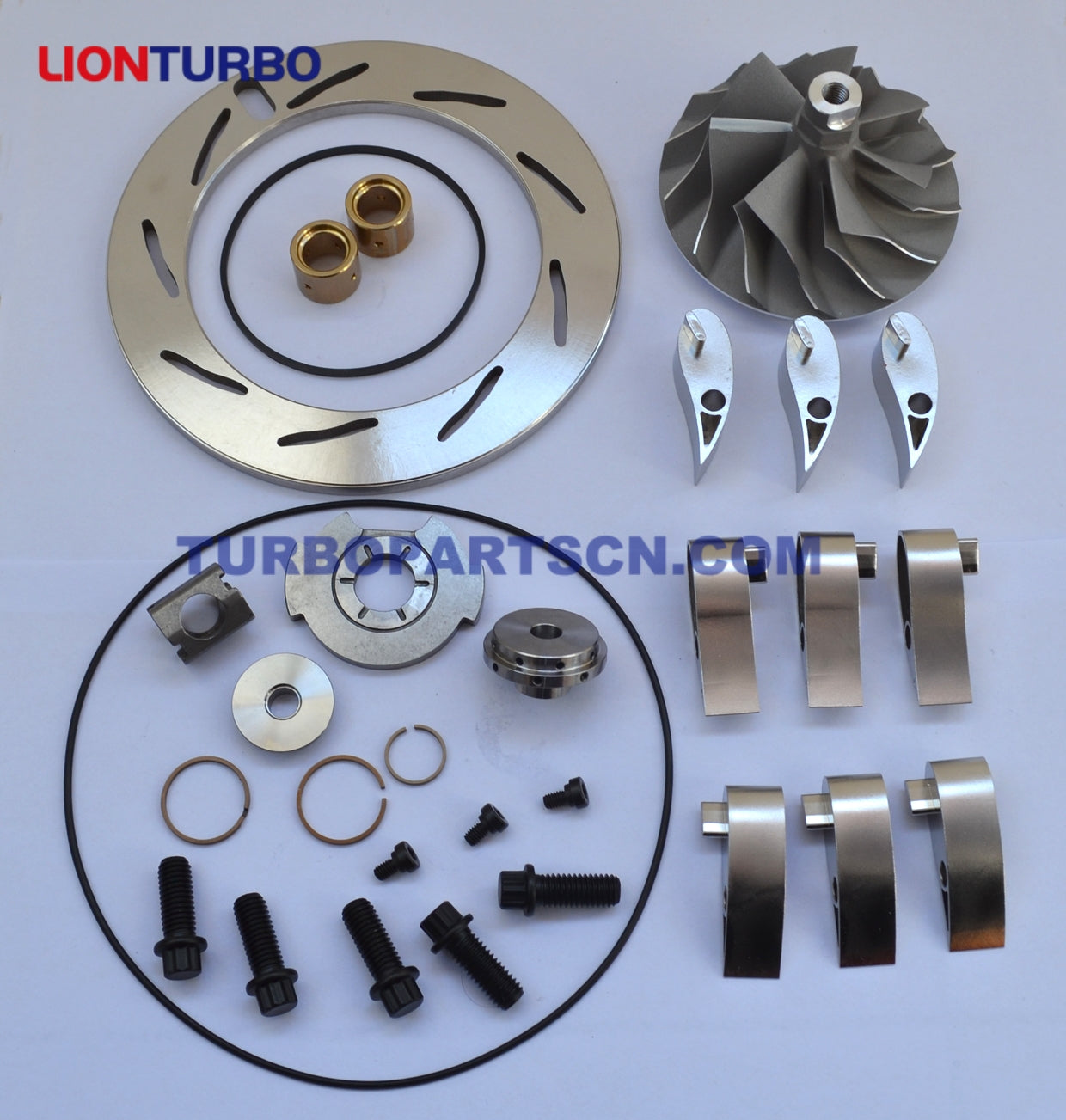 Ford Powerstroke 6.0 6.6 GM Turbo Turbocharger GT3782VA GT3788VA Unison Ring + 9 vanes + Compressor Wheel + Repair kit