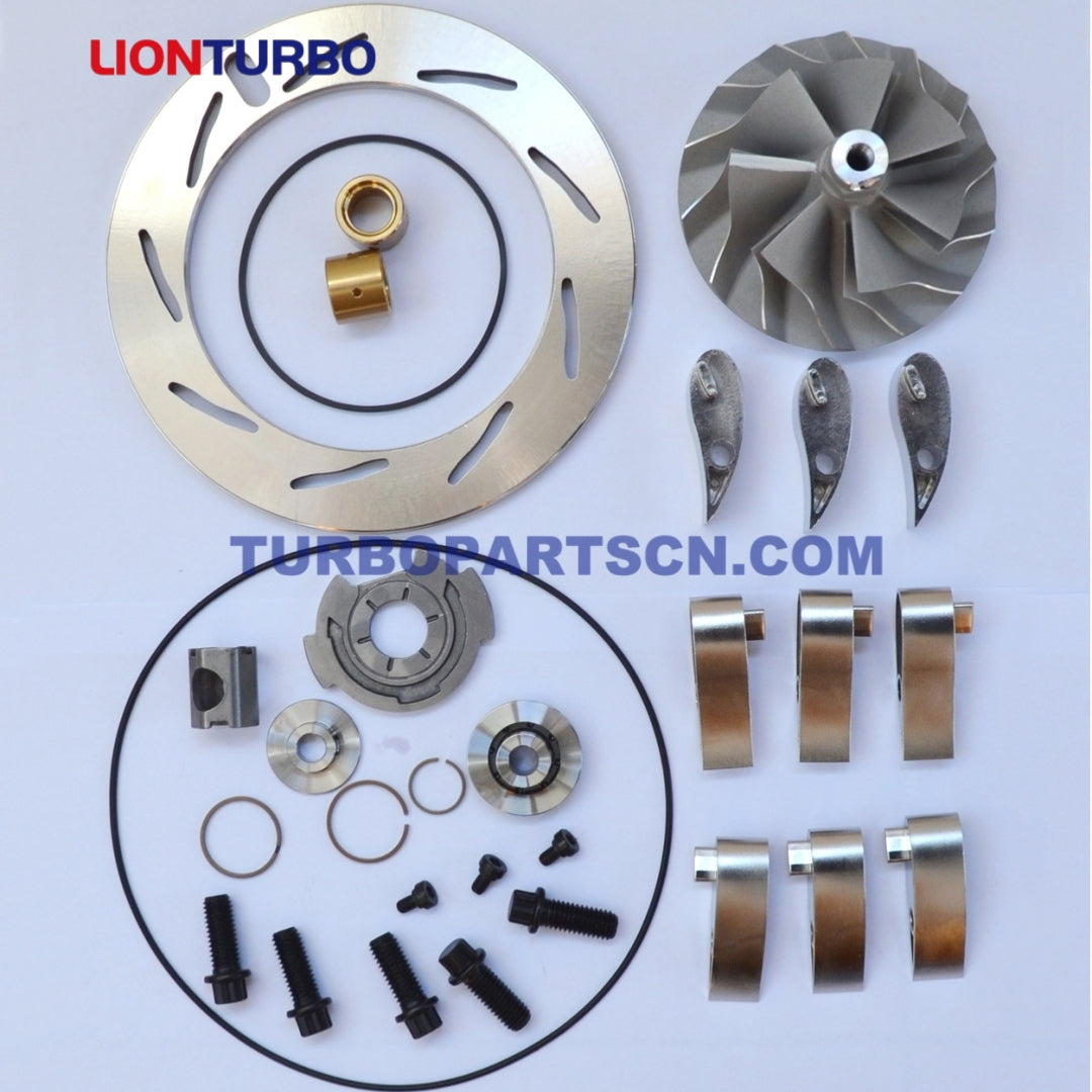 Ford Powerstroke 6.0 6.6 GM Turbo Turbocharger GT3782VA GT3788VA Unison Ring + 9 vanes + Compressor Wheel + Repair kit