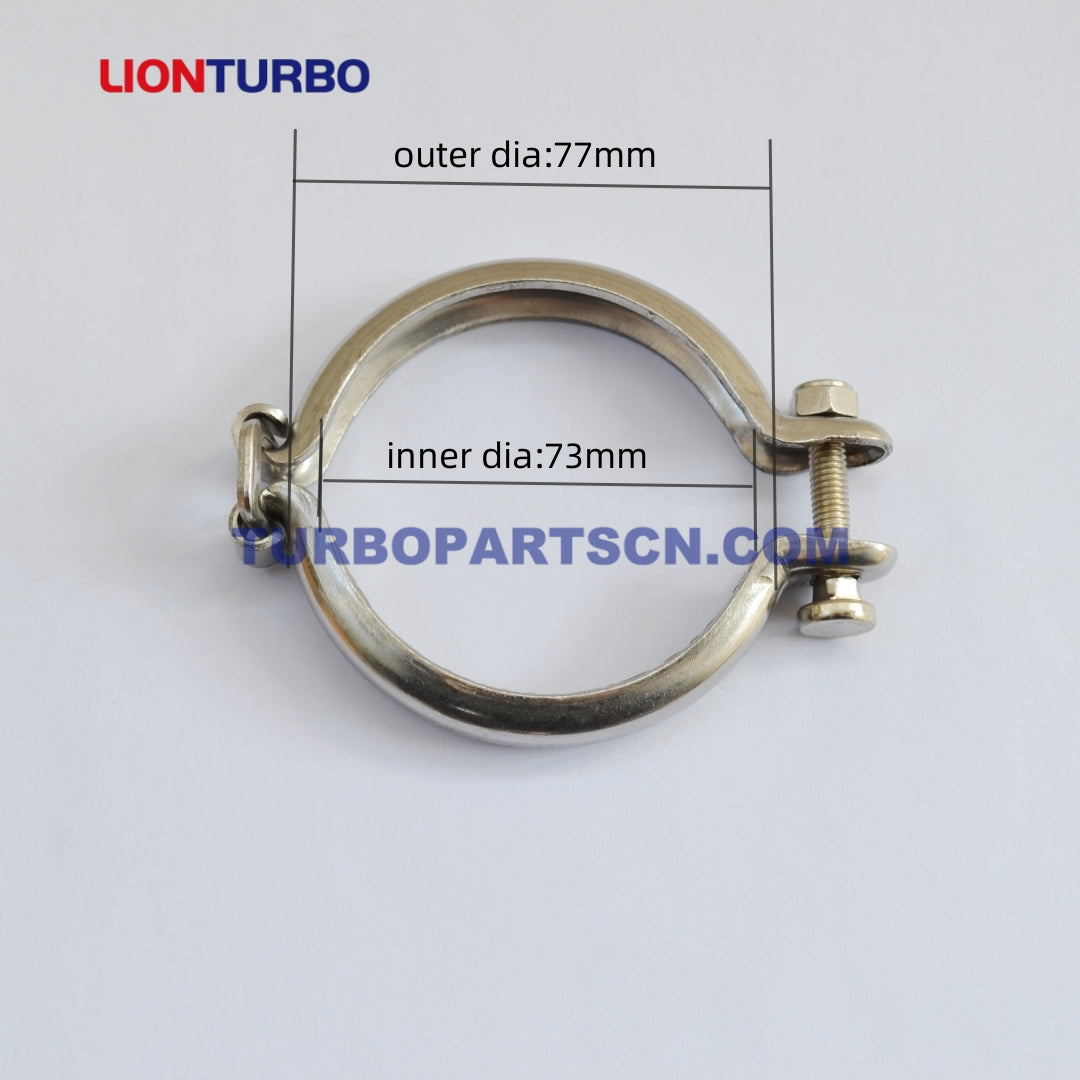TURBOCHARGER TURBO V-BAND CLAMP 73MM 2.87" TOYOTA BMW SAAB CT2 CT9 TD04 TD04HL