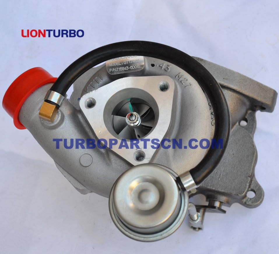 Turbocharger Turbo GT1749S 715843 2820042600 for Hyundai H-1 Starex 100KW 2.5 4D56 TCI